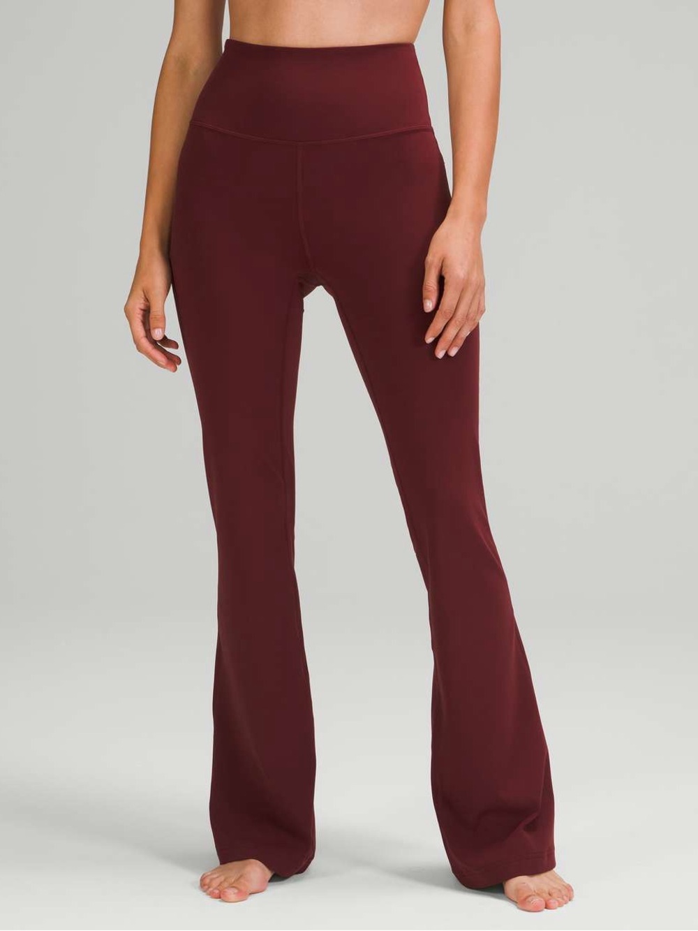 lululemon athletica Groove Pant Flare Super High Rise Size 4 Burgandy - Picture 1 of 8